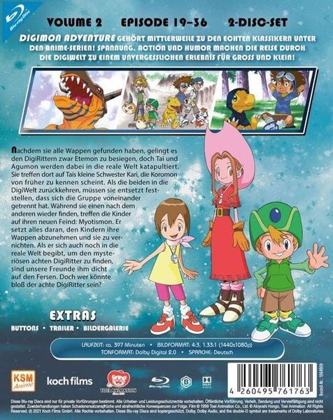 Produktbild: Digimon Adventure - Staffel 1.2 (Ep. 19-36) [2 BRs]