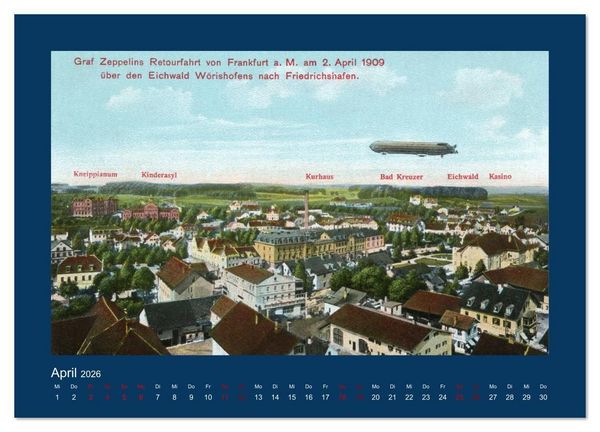 Produktbild: Historisches Frankfurt am Main von 1888 bis 1918 (Wandkalender 2026 DIN A3 quer), CALVENDO Monatskalender