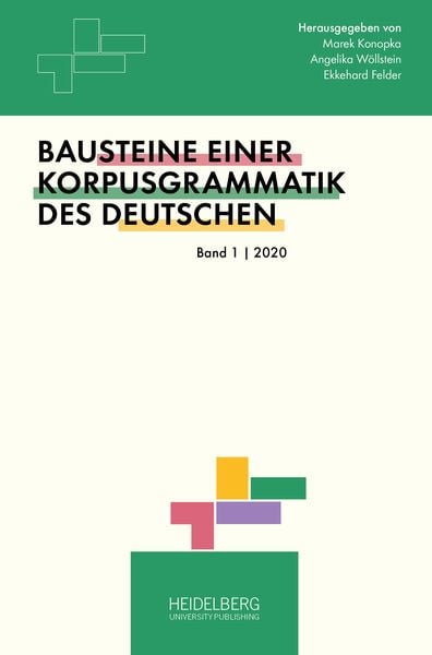 Produktbild: Bausteine einer Korpusgrammatik des Deutschen