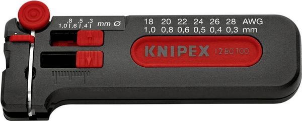 Knipex 12 80 100 SB Drahtabisolierer Geeignet für CU-Leiter 0.3 bis 1mm