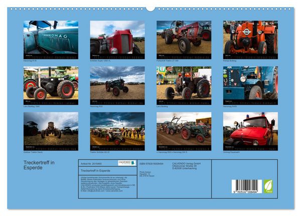 Produktbild: Treckertreff in Esperde (hochwertiger Premium Wandkalender 2026 DIN A2 quer), Kunstdruck in Hochglanz