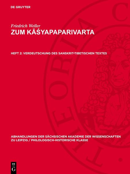 Produktbild: Verdeutschung des sanskrit-tibetischen Textes