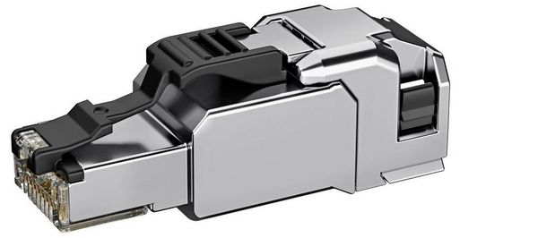 Produktbild: Teleg&auml;rtner 100039916 feldkonfektionierbarer RJ45-Steckverbinder MFP8-SL T568 B Cat.6A, AWG24/1-AWG22/1, AWG27/7-AWG22/7 100039916 Stecker Silber