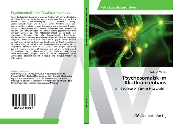 Psychosomatik im Akutkrankenhaus, Taschenbuch von Wilhelm Wlassits, AV Akademikerverlag, 9783639473773