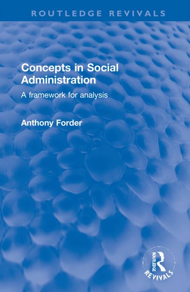 Produktbild: Concepts in Social Administration