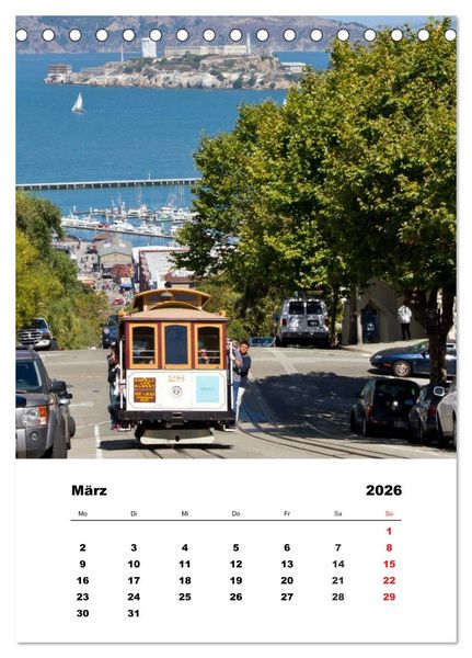 Produktbild: SAN FRANCISCO im Sommer (Tischkalender 2026 DIN A5 hoch), CALVENDO Monatskalender