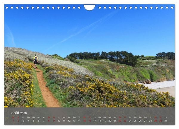 Produktbild: LE SENTIER DES DOUANIERS. Parcourir ce joyau breton. (Calendrier mural 2026 DIN A4 vertical), CALVENDO calendrier mensuel