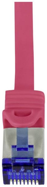 Produktbild: LogiLink C6A074S RJ45 CAT 6a S/FTP 5.00m Rot 1St.