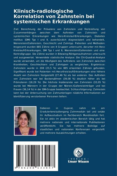Produktbild: Klinisch-radiologische Korrelation von Zahnstein bei systemischen Erkrankungen