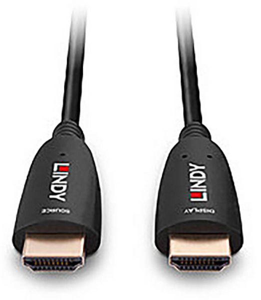 Produktbild: LINDY HDMI Anschlusskabel HDMI-A Stecker 10.00m Schwarz 38510 8K UHD HDMI-Kabel