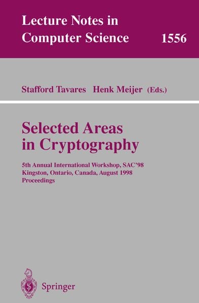Produktbild: Selected Areas in Cryptography