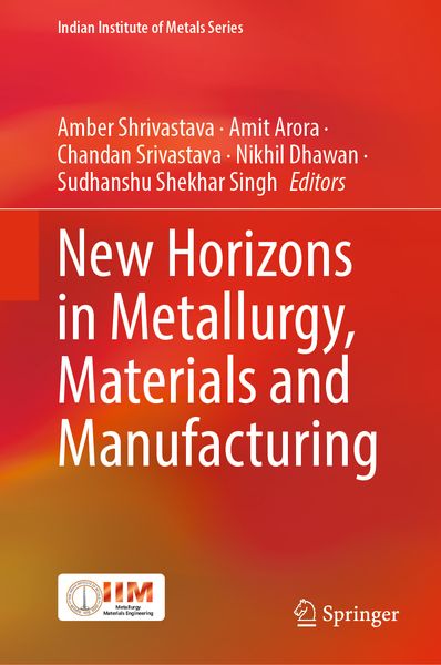 Produktbild: New Horizons in Metallurgy, Materials and Manufacturing