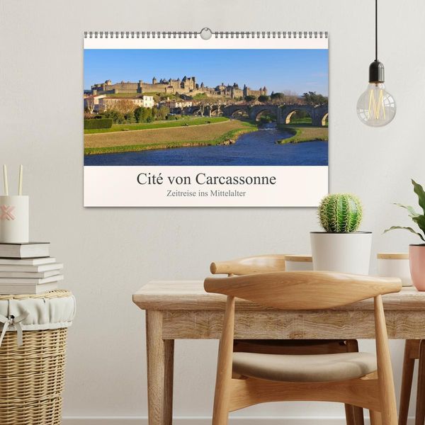 Produktbild: Cite von Carcassonne - Zeitreise ins Mittelalter (Wandkalender 2026 DIN A3 quer), CALVENDO Monatskalender