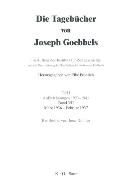 Produktbild: M&auml;rz 1936 - Februar 1937