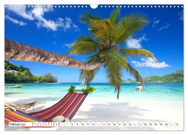 Produktbild: Seychellen Strandfeeling (Wandkalender 2027 DIN A3 quer), CALVENDO Monatskalender