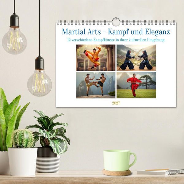 Produktbild: Martial Arts - Kampf und Eleganz (Wandkalender 2027 DIN A4 quer), CALVENDO Monatskalender