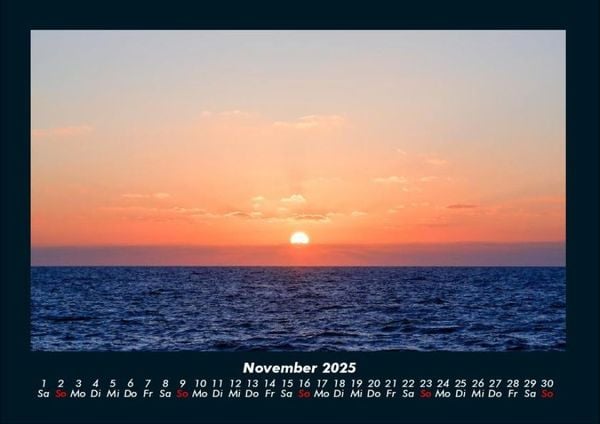 Produktbild: Sonnenunterg&auml;nge 2025 Fotokalender DIN A4