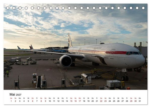 Produktbild: Boeing 777 Die Triple Seven (Tischkalender 2027 DIN A5 quer), CALVENDO Monatskalender