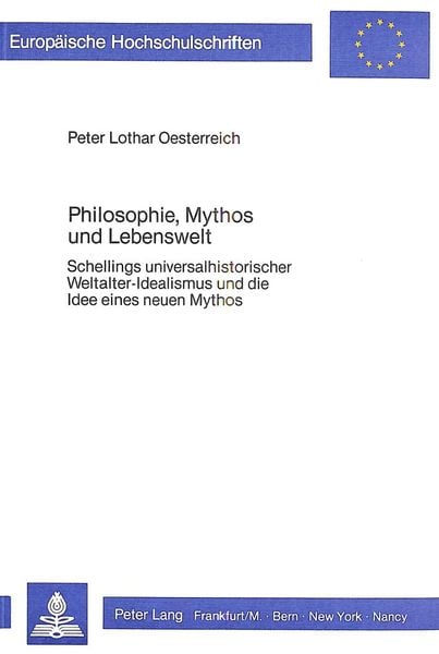 Produktbild: Philosophie, Mythos und Lebenswelt