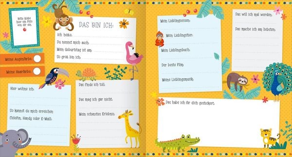 Produktbild: Alle meine Freunde &ndash; Dschungel | Mit &uuml;ber 300 Stickern