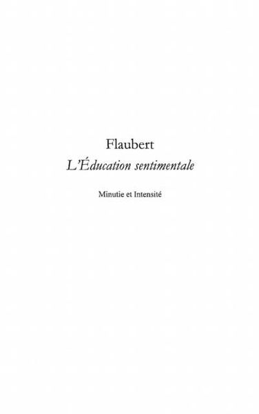 Produktbild: Flaubert l'education sentimentale - minu