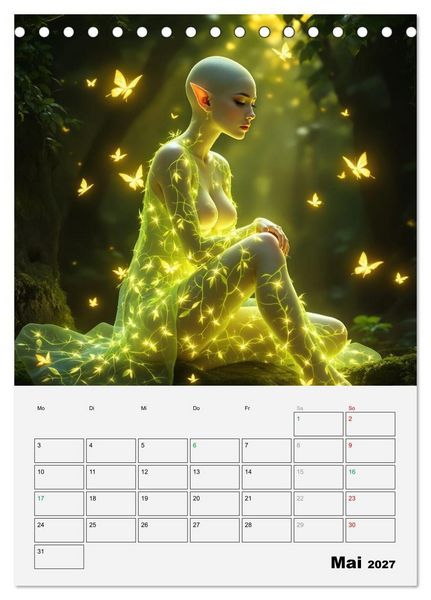 Produktbild: Herrscherinnen der Galaxien (Tischkalender 2027 DIN A5 hoch), CALVENDO Monatskalender