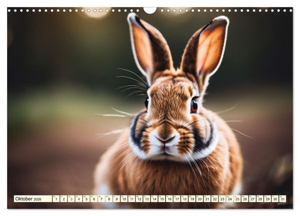 Produktbild: M&uuml;mmelm&auml;nner - Goldige Kaninchen (Wandkalender 2026 DIN A3 quer), CALVENDO Monatskalender