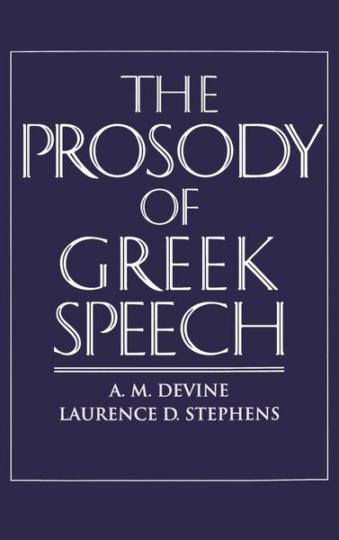 Produktbild: The Prosody of Greek Speech