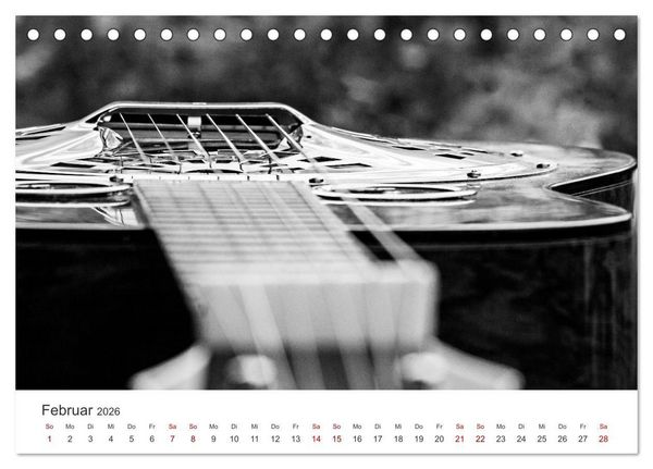 Produktbild: Dobro-Gitarre (Tischkalender 2026 DIN A5 quer), CALVENDO Monatskalender