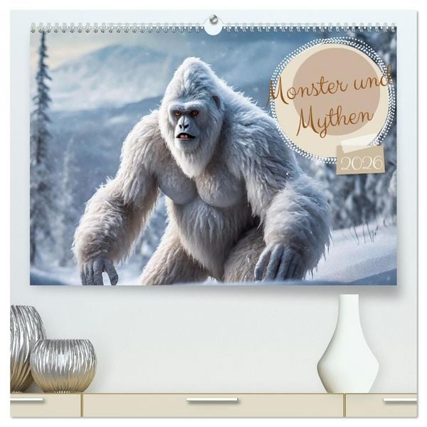 Produktbild: Monster & Mythen (hochwertiger Premium Wandkalender 2026 DIN A2 quer), Kunstdruck in Hochglanz