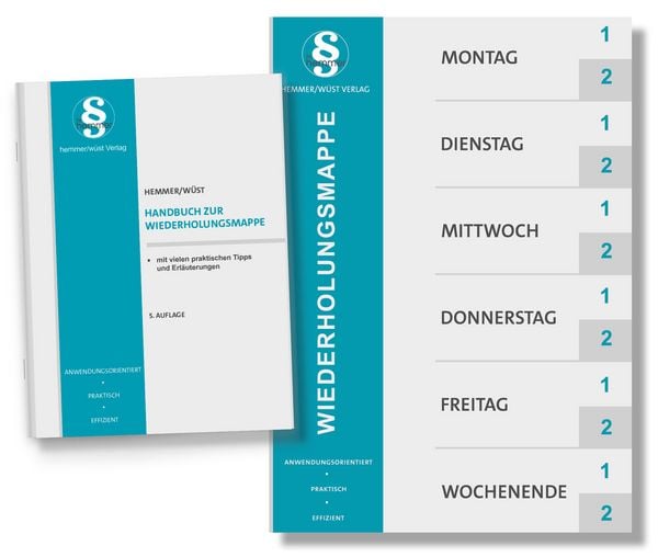 Wiederholungsmanppe, von Karl-Edmund Hemmer,Achim Wüst, Hemmer/Wüst, 978-3-96838-408-5