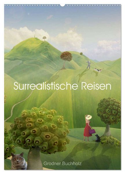 Produktbild: Surrealistische Reisen (Wandkalender 2026 DIN A2 hoch), CALVENDO Monatskalender