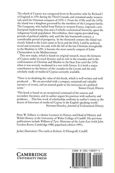 Produktbild: The Kingdom of Cyprus and the Crusades, 1191-1374