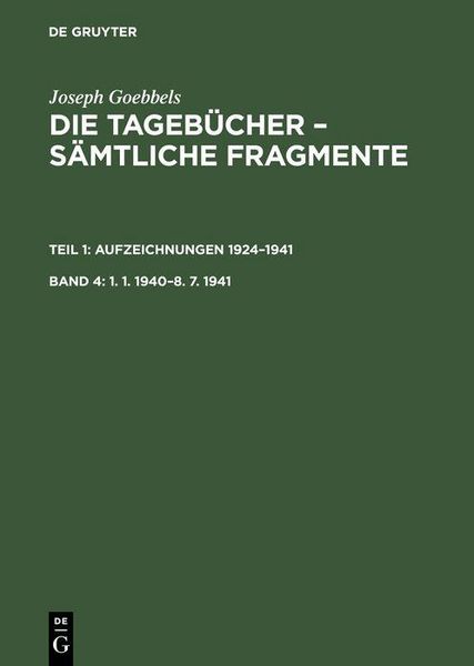Produktbild: 1. 1. 1940-8. 7. 1941