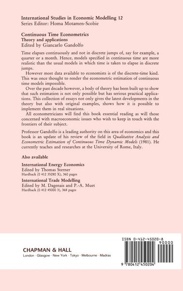 Produktbild: Continuous-Time Econometrics