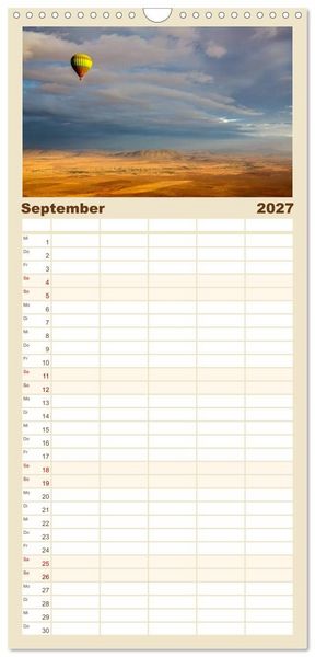 Produktbild: Familienplaner 2027 - Marokko: Marrakesch, Atlas, Sahara, F&egrave;s mit 5 Spalten (Wandkalender, 21 x 45 cm) CALVENDO