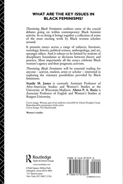 Produktbild: Theorizing Black Feminisms