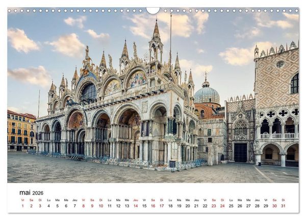 Produktbild: Les merveilles de Venise (Calendrier mural 2026 DIN A3 vertical), CALVENDO calendrier mensuel
