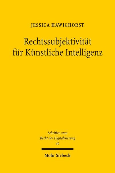 Produktbild: Rechtssubjektivit&auml;t f&uuml;r K&uuml;nstliche Intelligenz