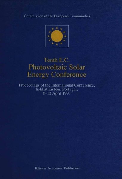 Produktbild: Tenth E.C. Photovoltaic Solar Energy Conference