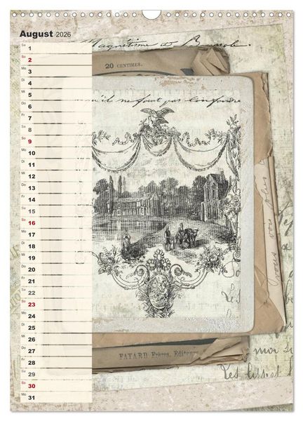 Produktbild: Vintage Welten (Wandkalender 2026 DIN A3 hoch), CALVENDO Monatskalender