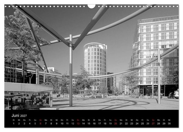 Produktbild: Hamburg monochrome Impressionen (Wandkalender 2027 DIN A3 quer), CALVENDO Monatskalender