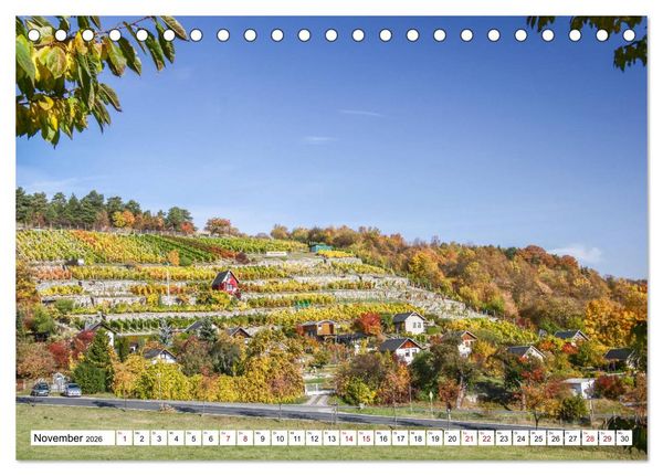 Produktbild: Weinberge um Jena (Tischkalender 2026 DIN A5 quer), CALVENDO Monatskalender