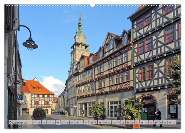 Produktbild: Bad Langensalza - Die Kur- und Gartenstadt (hochwertiger Premium Wandkalender 2027 DIN A2 quer), Kunstdruck in Hochglanz