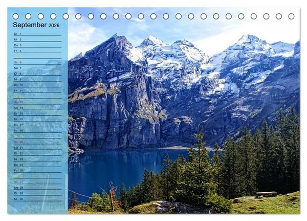 Produktbild: SeenSucht Entdecke Seen in der Schweiz Planer (Tischkalender 2026 DIN A5 quer), CALVENDO Monatskalender