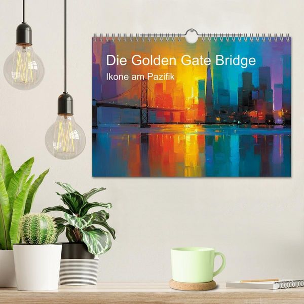 Produktbild: Die Golden Gate Bridge - Ikone am Pazifik (Wandkalender 2027 DIN A4 quer), CALVENDO Monatskalender