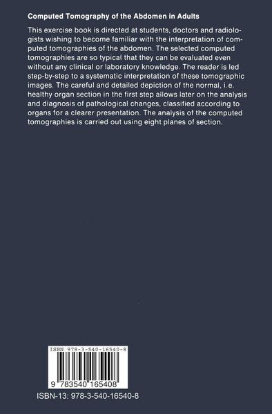 Produktbild: Computed Tomography of the Abdomen in Adults