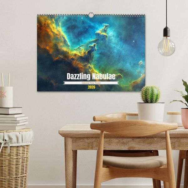 Produktbild: Dazzling Nebulae (Wall Calendar 2026 DIN A3 landscape), CALVENDO 12 Month Wall Calendar