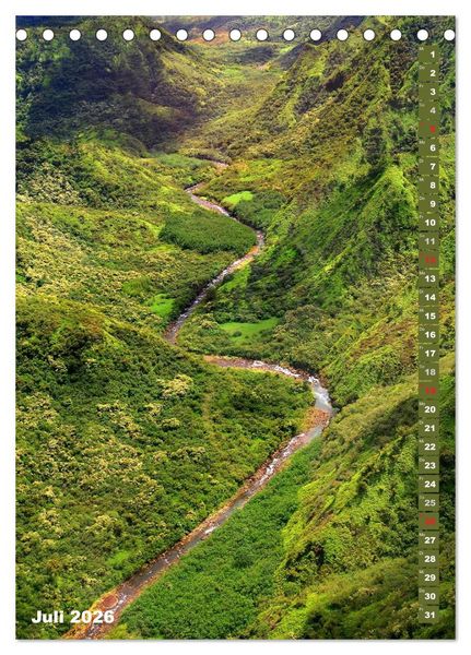 Produktbild: Aloha - Wasser auf Hawaii (Tischkalender 2026 DIN A5 hoch), CALVENDO Monatskalender