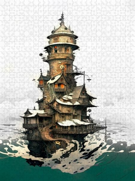 Produktbild: CALVENDO Puzzle Leuchtturm-Odyssee | 2000 Teile Lege-Gr&ouml;&szlig;e 90x67cm Foto-Puzzle f&uuml;r gl&uuml;ckliche Stunden